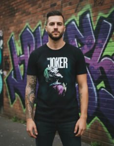 Playera Máscara De Látex The Joker Hombre