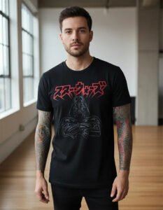 Playera Mascara De Látex Vader Katakana Hombre