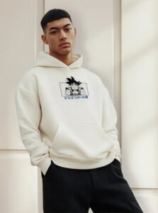 Hoodie Máscara De Látex Dragon Ball Goku Hombre