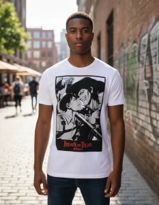 Playera Mascara De Látex Levi Versus Kenny Hombre