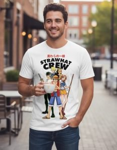 Playera Máscara De Látex Strawhat Crew Hombre