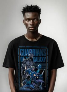 Playera Máscara De Látex Guardians Of The Galaxy Hombre