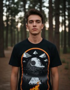 Playera Máscara De Látex Return Of The Jedi Poster Hombre