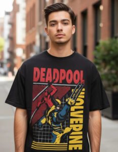 Playera Máscara De Látex Wade Y Logan Hombre