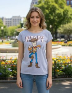 Playera Mascara De Latex Comisario Woody Mujer