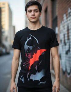 Playera Mascara De Latex Gotham Guardian Mldc Genderless