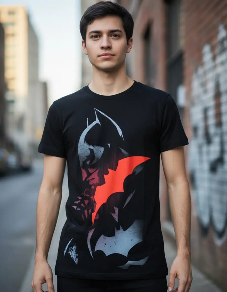 Playera Mascara De Latex Gotham Guardian Mldc Genderless
