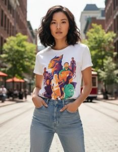 Playera Máscara De Látex Power Of Olympia Mujer
