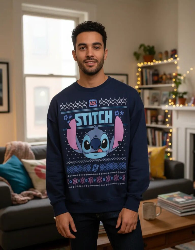 Pullover Máscara De Látex Stitch Ugly Hombre