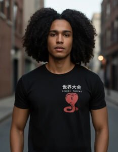 Playera Mascara De Latex Sekai Taikai Hombre