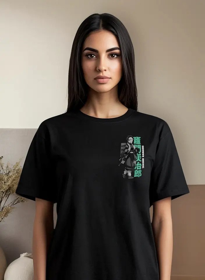 Playera Máscara De Látex Demon Slayer Tanjiro Kamado Mujer