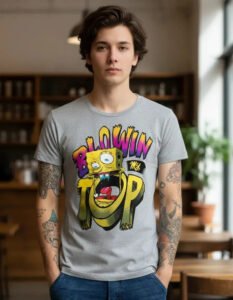 Playera Mascara De Latex Blowin My Top Mlnd Hombre