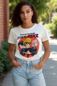 Playera Máscara De Látex Aldea De La Hoja Mujer