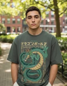 Playera Máscara De Látex Dragon Ball Shenron Hombre