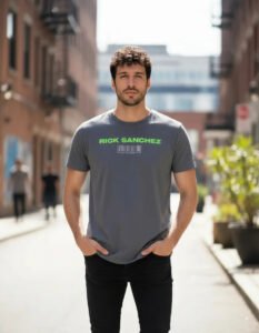 Playera Máscara De Látex Rick Sánchez Hombre