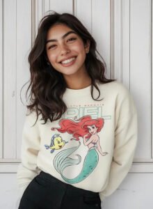 Pullover Máscara De Látex Disney The Little Mermaid Mujer
