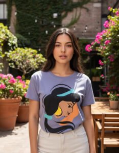 Playera Máscara De Latex Jazmín Painting Mujer