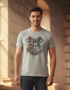 Playera Mascara De Látex Colegio De Magia Hombre