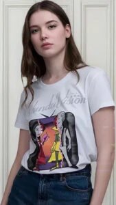 Playera Máscara De Látex Wandavision In Technicol Mujer