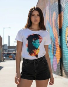 Playera Máscara De Látex Defender Mujer