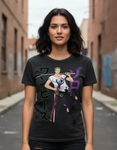 Playera Mascara De Látex Rock N' Zoro Mujer
