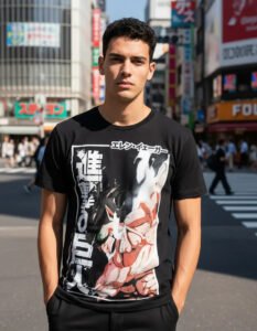 Playera Máscara De Látex La Furia De Eren