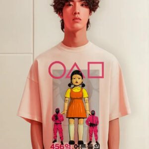 Playera Máscara De Látex Juego Del Calamar Young-hee Hombre