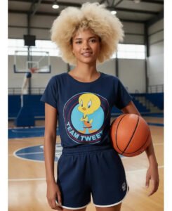 Playera Máscara De Látex Team Tweety Mujer