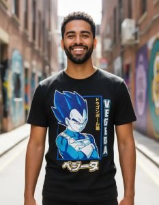 Playera Máscara De Látex Principe Vegeta 2 Hombre