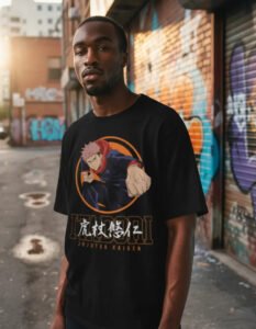 Playera Máscara De Látex Recipiente De Sukuna Hombre