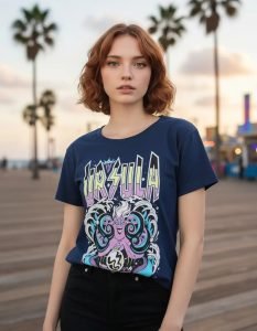 Playera Máscara De Látex Evil Ursula Mujer