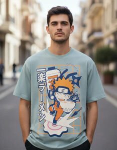 Playera Máscara De Látex Naruto Favorite Ramen Hombre