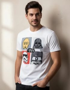 Playera Mascara De Látex Droides Y Cascos Hombre