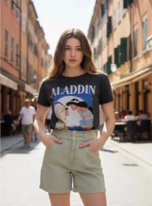 Playera Mascara De Latex A Whole New World Mujer