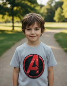Playera Máscara De Látex Avengers Niño