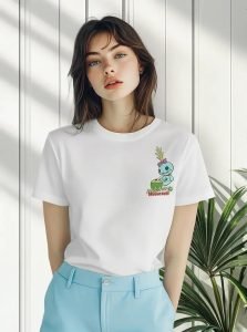 Playera Máscara De Látex Stitch Welcome To Hawaii Mujer