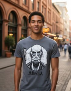 Playera Mascara De Látex Titán De Las Murallas Hombre