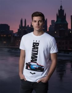 Playera Mascara De Látex Fear The Batmobile Hombre