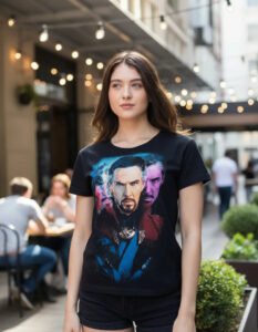 Playera Máscara De Látex Sorcerer Supreme Mujer