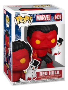 Funko Pop Marvel: Holiday - Red Hulk Con Muñeco De Nieve