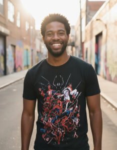 Playera Máscara De Látex The Multiverse Spider Man Hombre