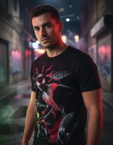 Playera Máscara De Látex Sentido Arácnido Hombre