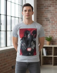 Playera Mascara De Latex War Machine Hombre