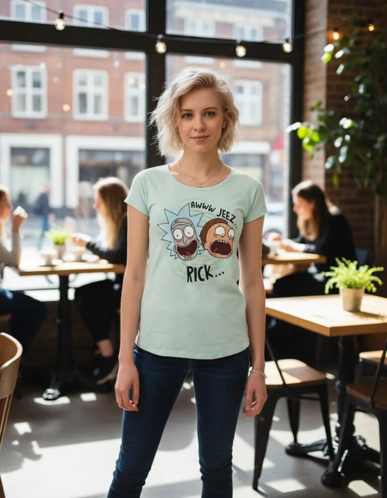 Playera Máscara De Látex Awww Jeez! Mujer