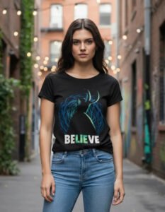 Playera Máscara De Látex Lie Mujer