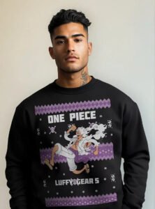 Pullover Máscara De Látex One Piece Luffy Ugly Ugly Hombre