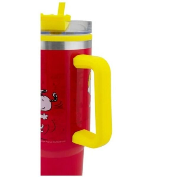 Termo Alto Doble Pared Con Asa Y Popote 1.2 L Color Snoopy