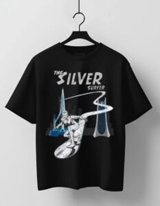 Playera Máscara De Látex The Silver Surfer Hombre
