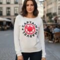Pullover Máscara De Látex Captain Marvel Logo Mujer