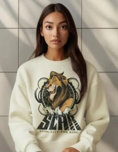 Pullover Máscara De Látex Disney Scar Mujer